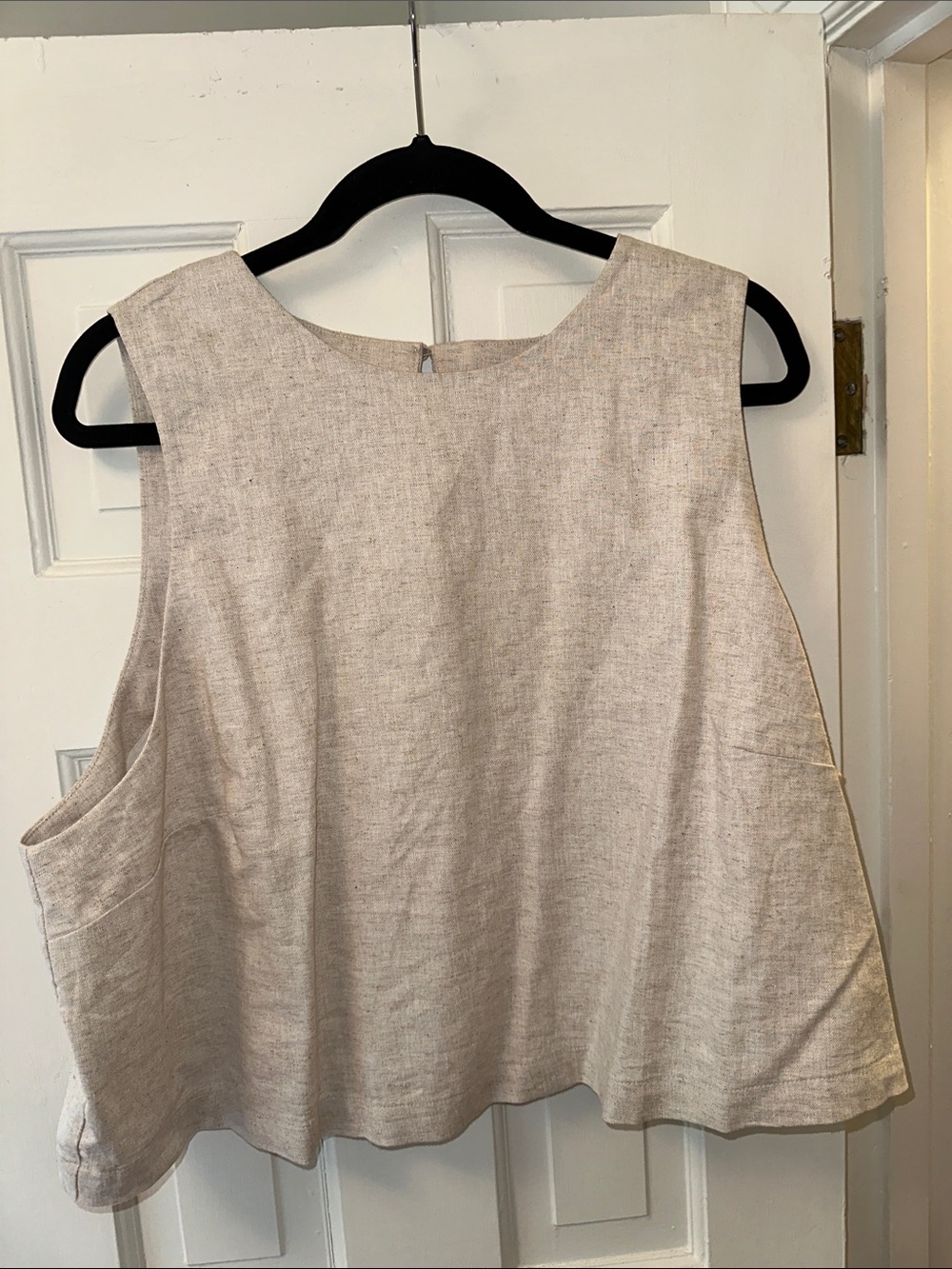 Banana Republic Beige Textured Swing Tank